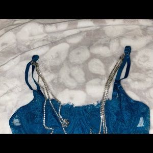 Turquoise Lingerie 3 Piece Set